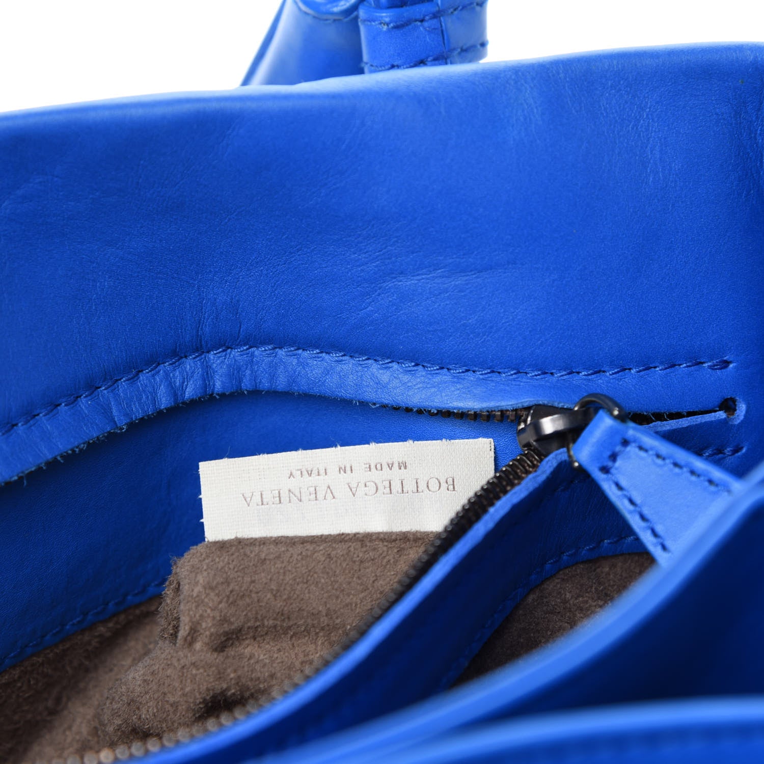 Bottega Veneta Light Calf Intrecciato Small Roma Signal Blue 10 of 12