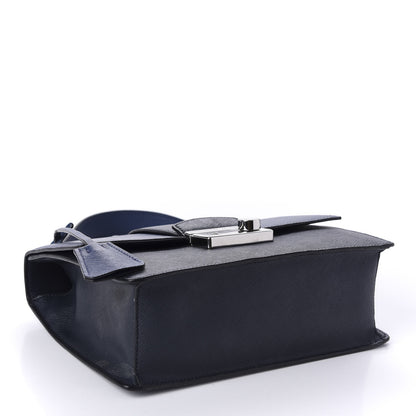 Prada Saffiano Pattina Crossbody Bag Bluette Baltico 4 of 9