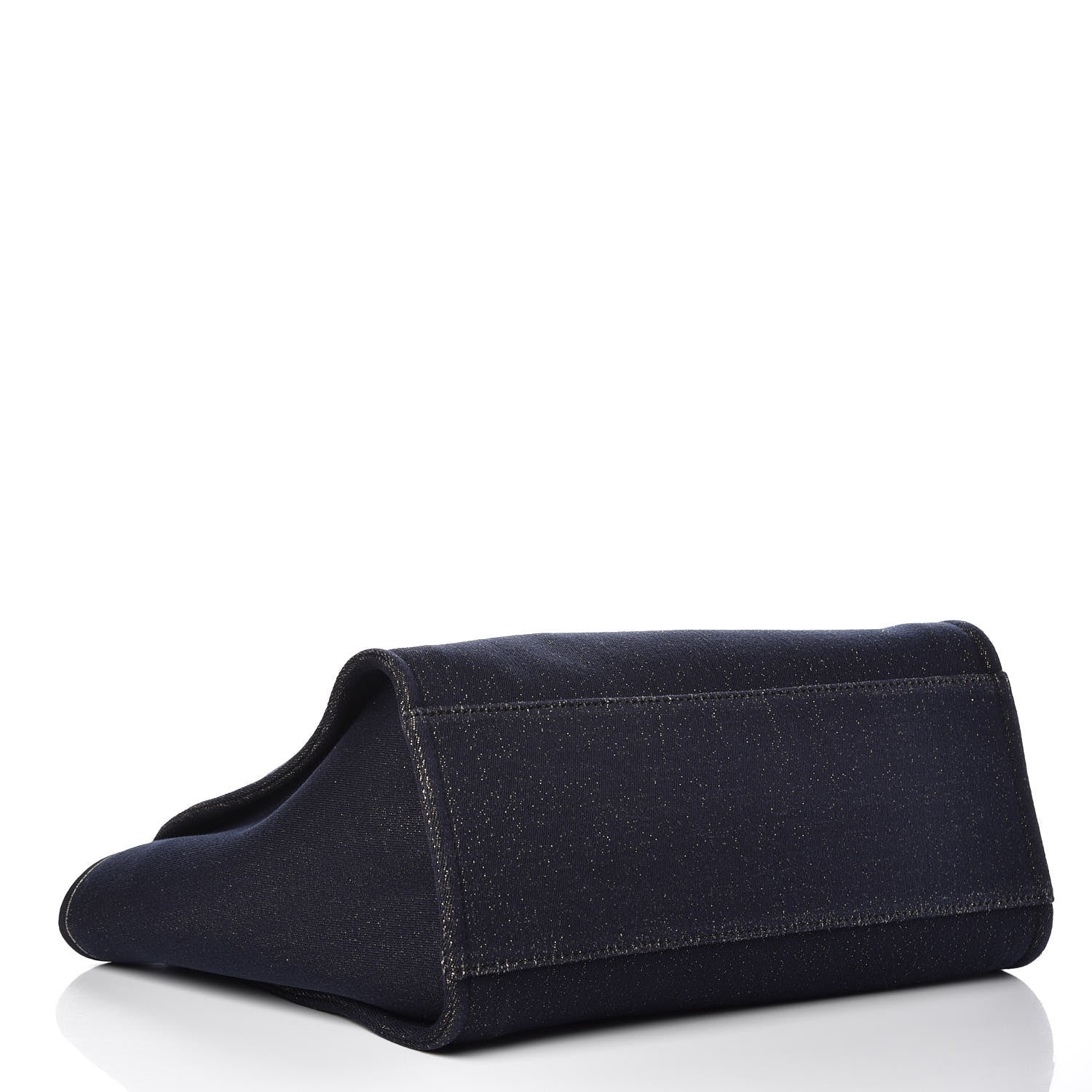 Chanel Lurex Canvas Medium Deauville Tote Navy Blue Gold 4 of 10