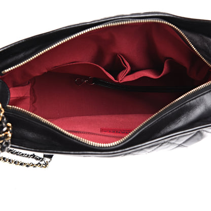 Chanel Aged Calfskin Quilted Medium Gabrielle Hobo Black 4 of 9