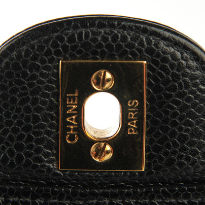 Chanel Caviar Quilted Jumbo Single Flap Black 6 of 8