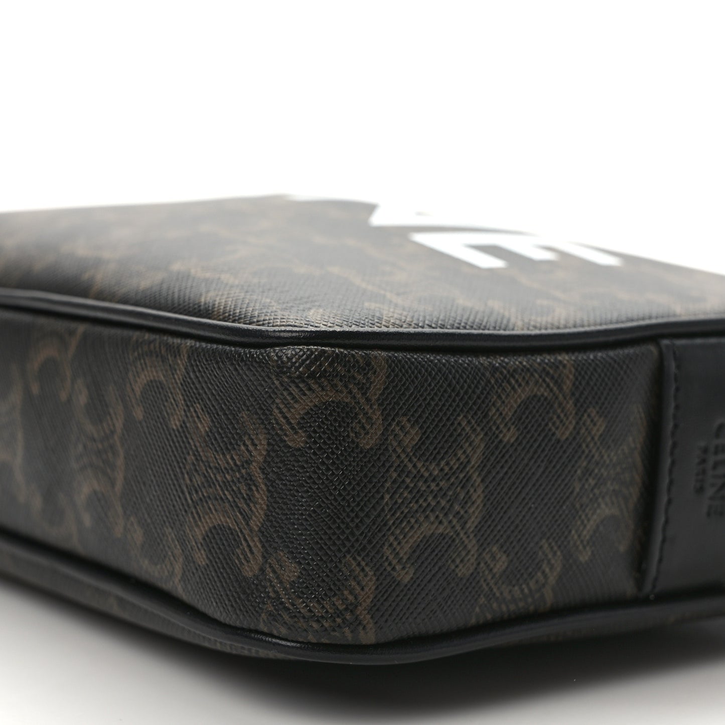 Triomphe Canvas Medium Messenger Bag Black