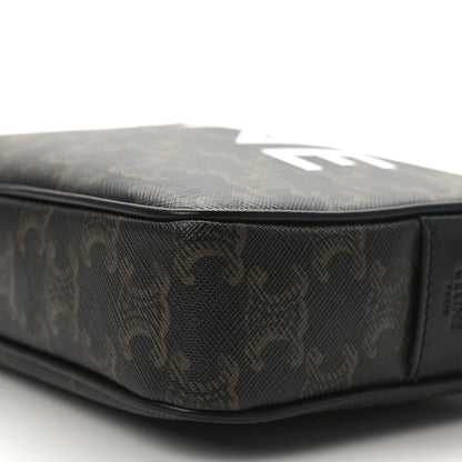 Celine Triomphe Canvas Medium Messenger Bag Black 9 of 13