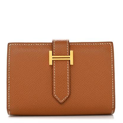 Hermes Epsom Mini Bearn Wallet Gold 1 of 14