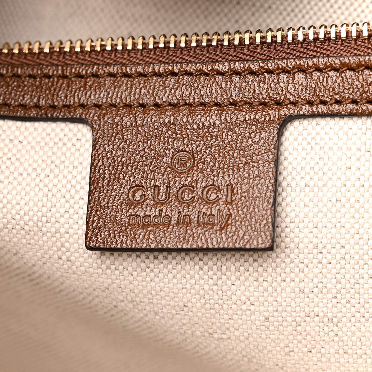Monogram Horsebit 1955 Tote Bag Beige Brown Sugar