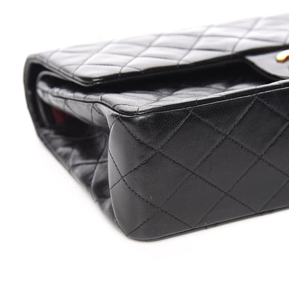 Chanel Lambskin Quilted Medium Double Flap Black 9 of 12