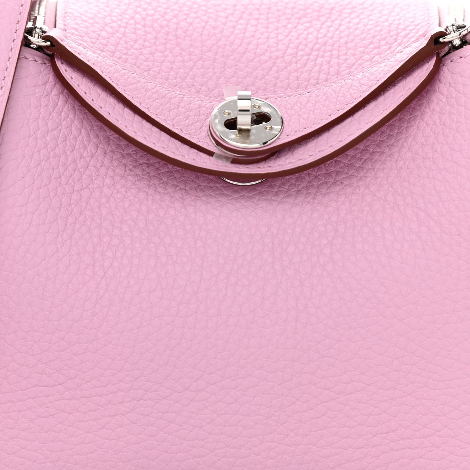 Hermes Taurillon Clemence Mini Lindy 20 Mauve Sylvestre 8 of 11