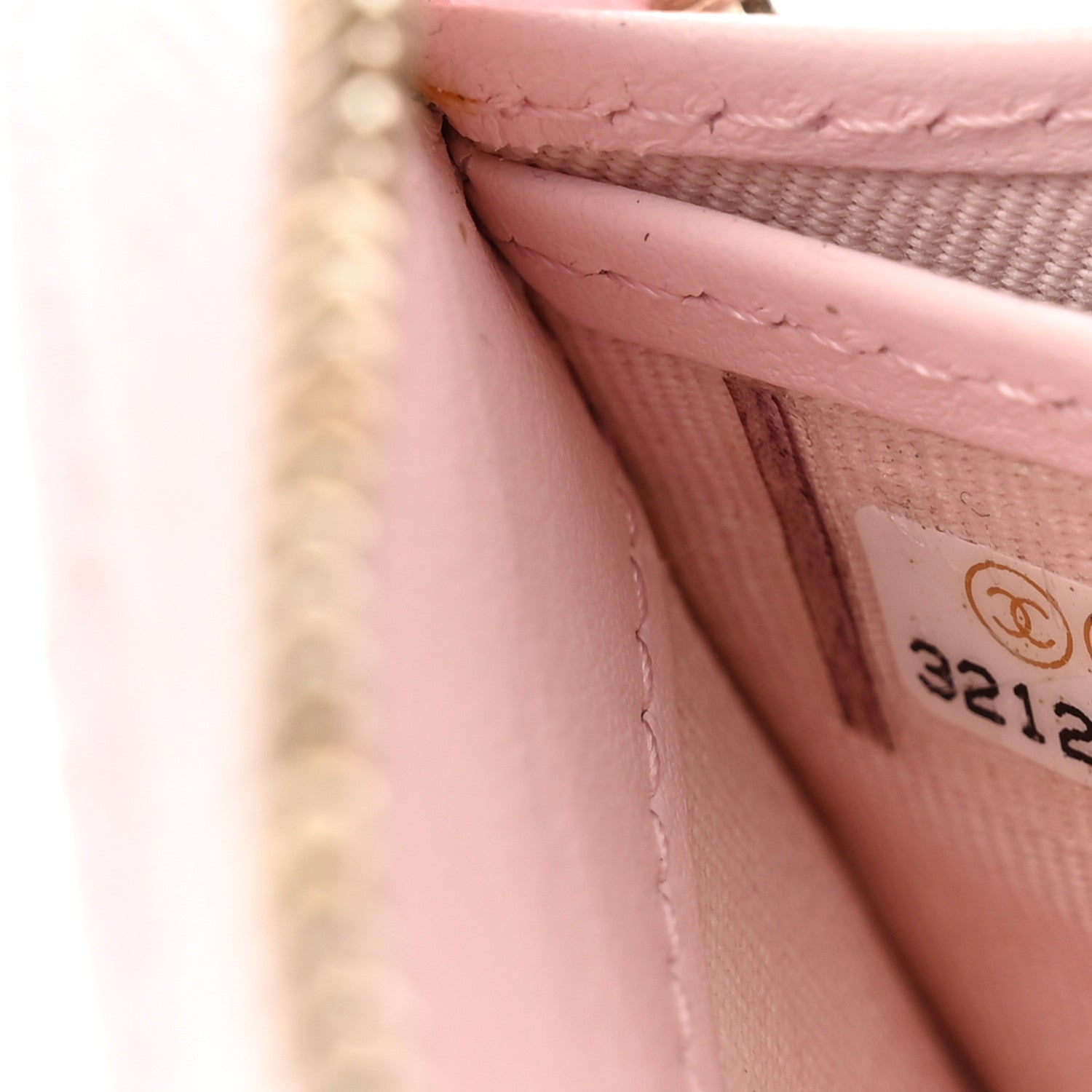 Chanel Caviar Quilted Large Gusset Zip Around Wallet Light Pink 8 of 11