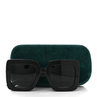 Gucci Acetate Oversize Sunglasses GG0328S Black 9 of 9