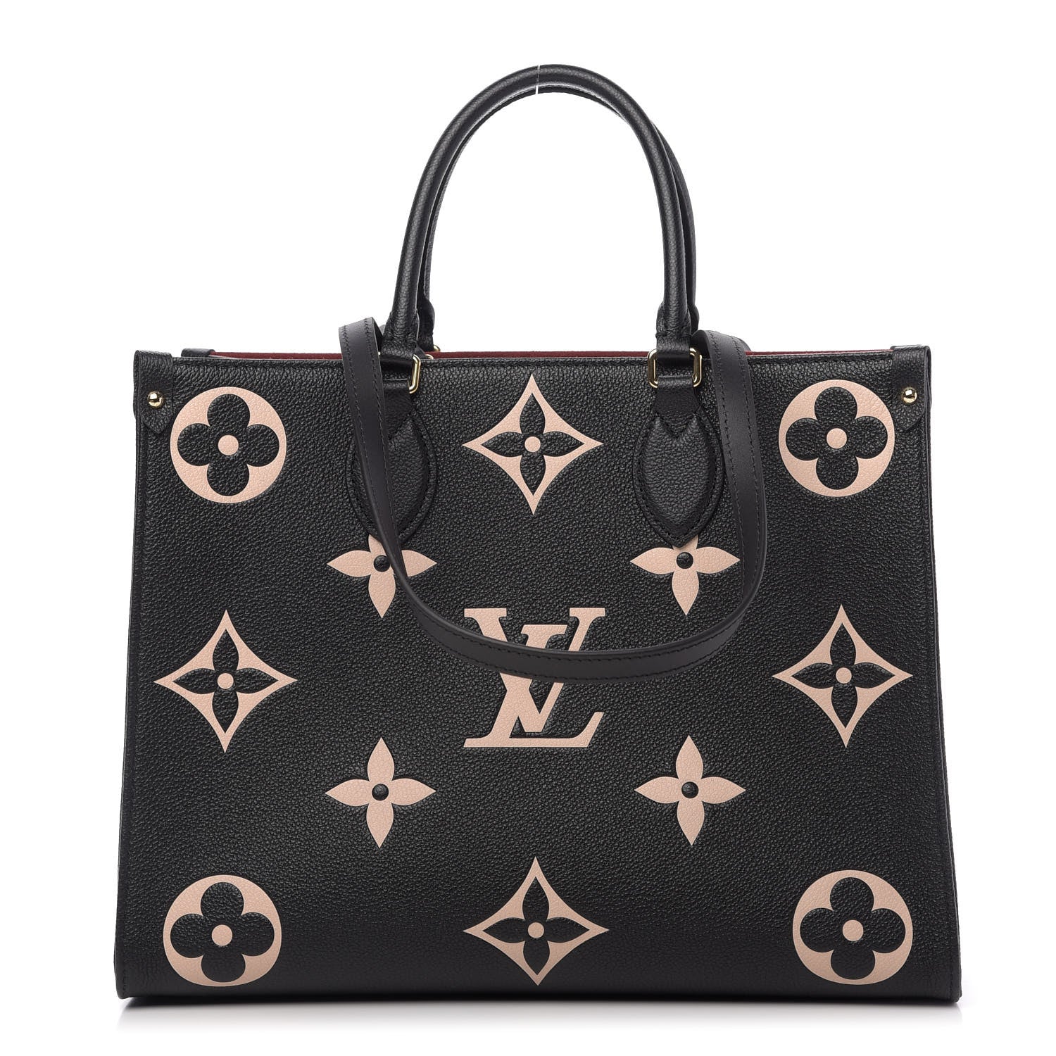Louis Vuitton Empreinte Monogram Giant Onthego MM Black Beige 1 of 10