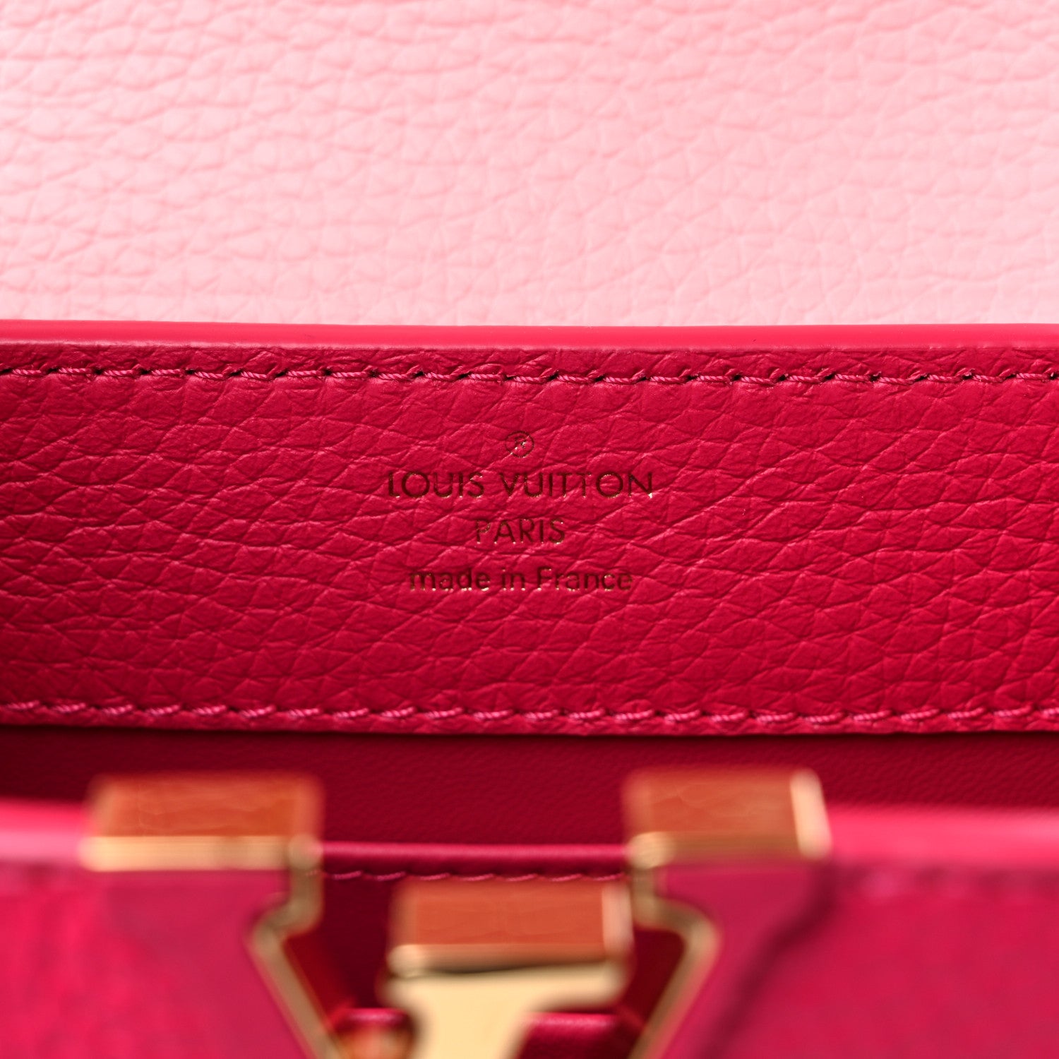 Louis Vuitton Taurillon Flower Chain Capucines Mini Rose Pondicherry 6 of 8