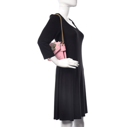 Gucci Nappa Pearl Studded Mini Queen Margaret Broadway Shoulder Bag Sugar Pink 3 of 28