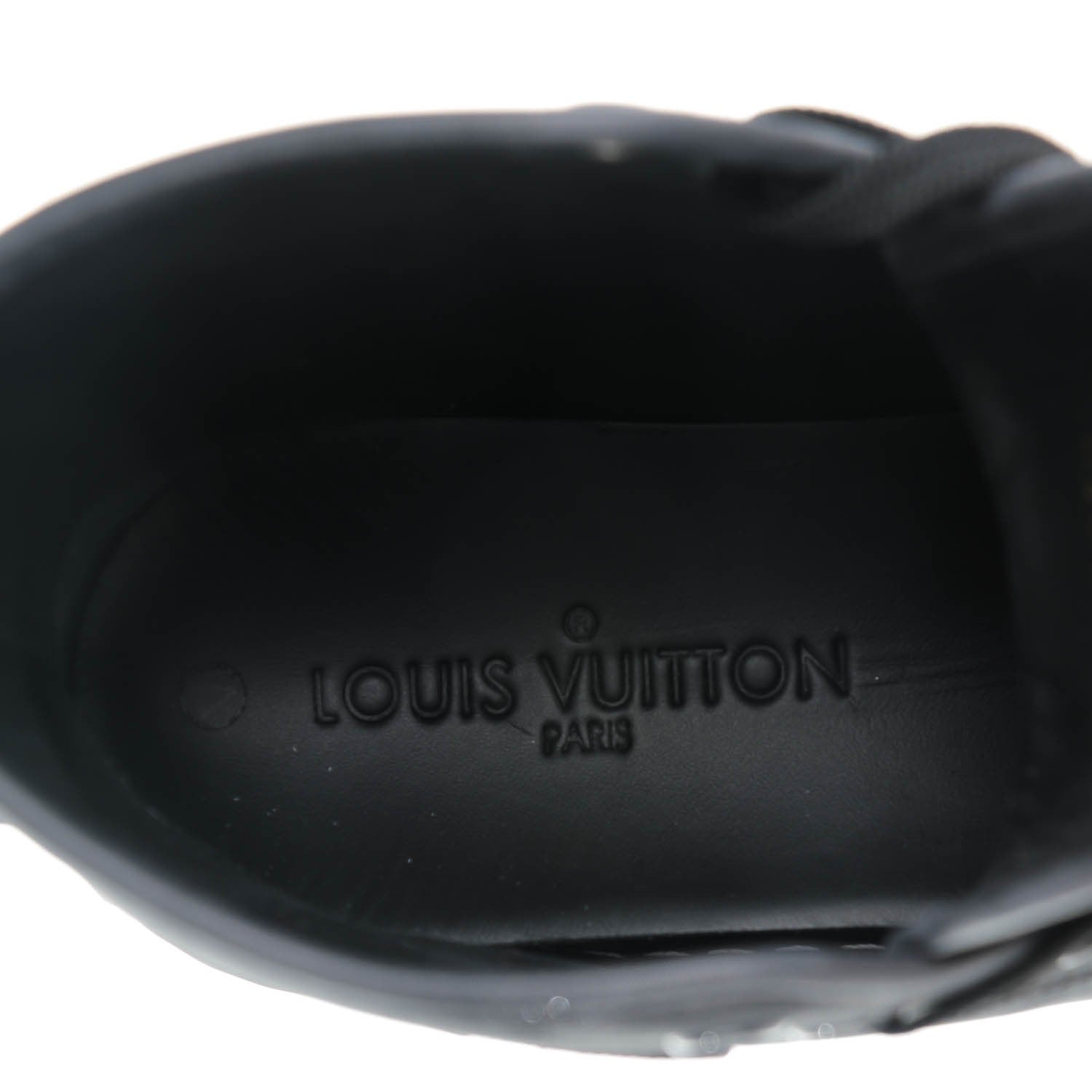 Louis Vuitton Calfskin Punchy Love Patch High Top Sneakers 39 Black 8 of 9