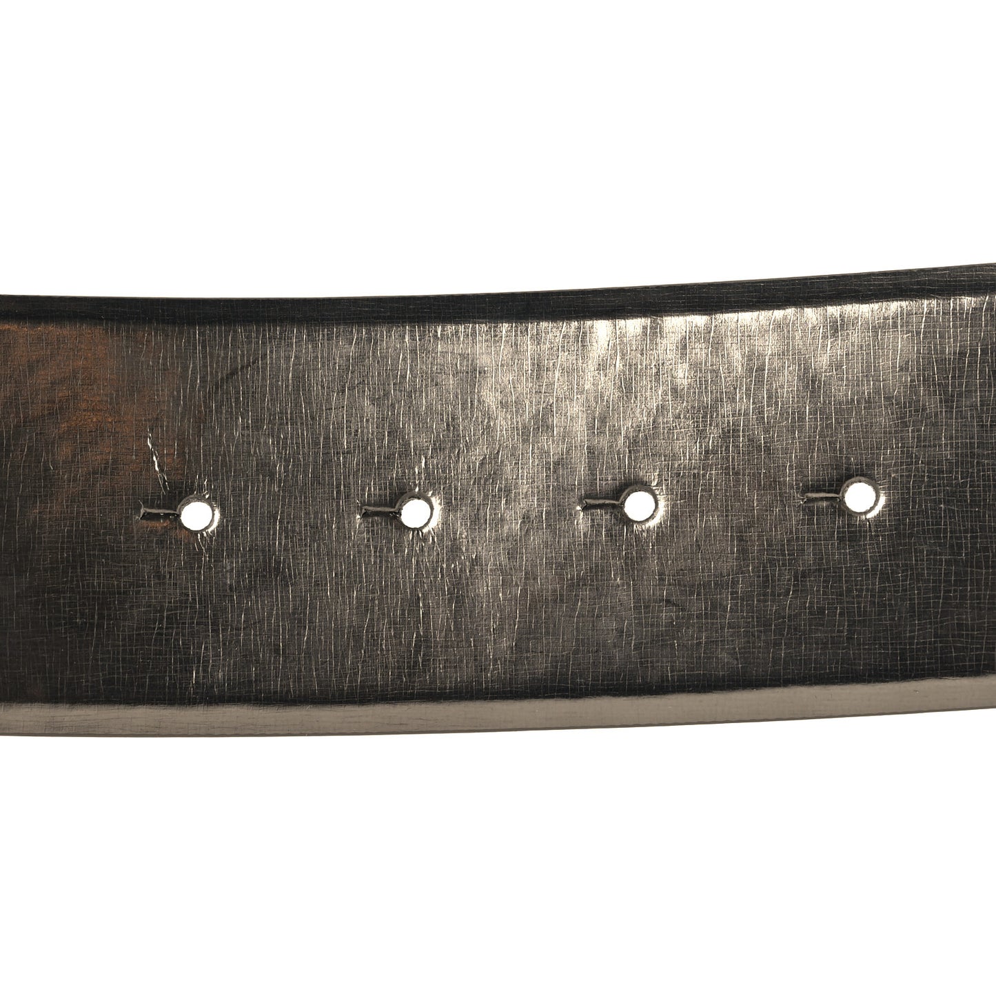Metallic Calfskin CC Belt 80 32 Argent Fonce