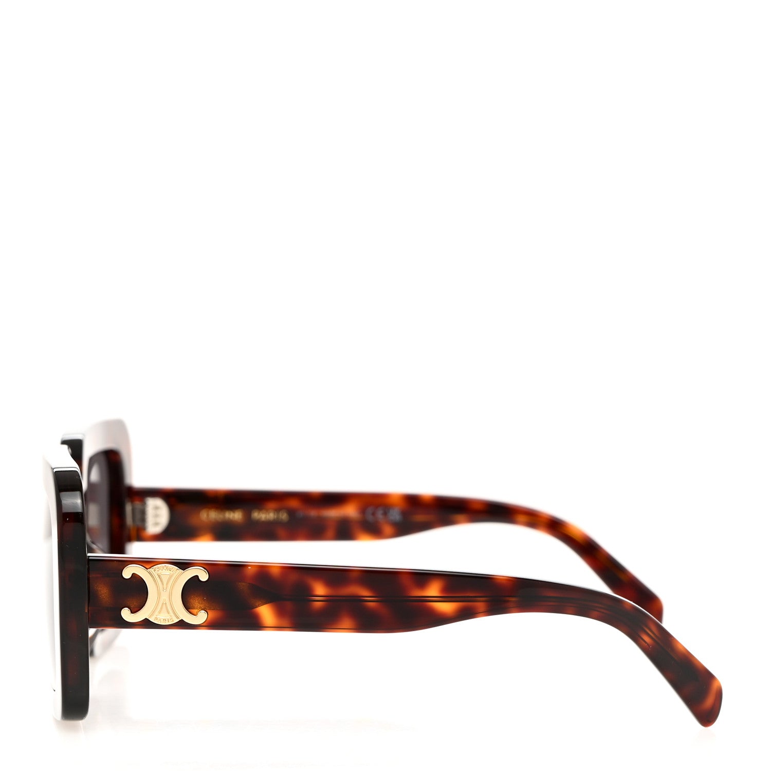 Celine Acetate Triomphe 01 Sunglasses CL 40304U Tortoise 3 of 7
