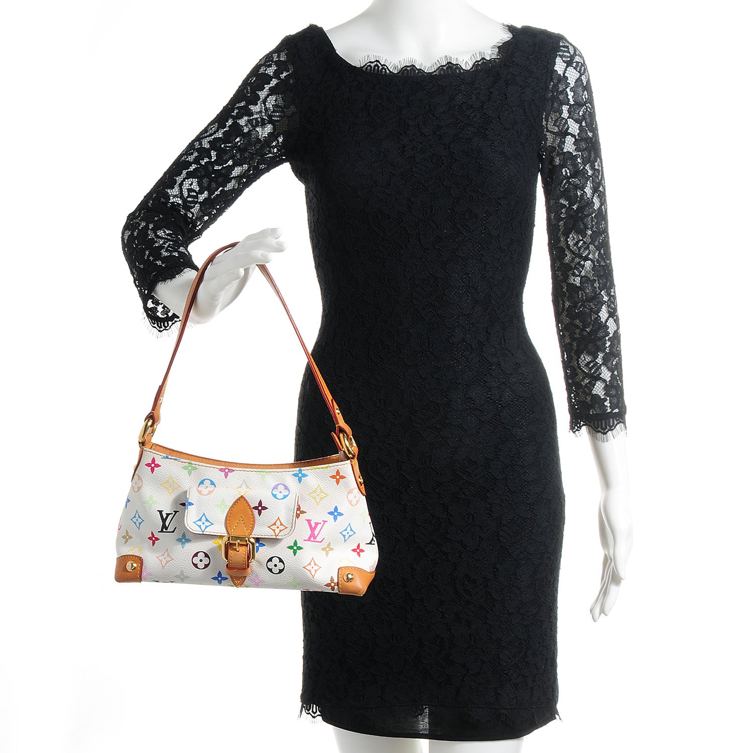 Louis Vuitton Monogram Multicolor Eliza White 2 of 9