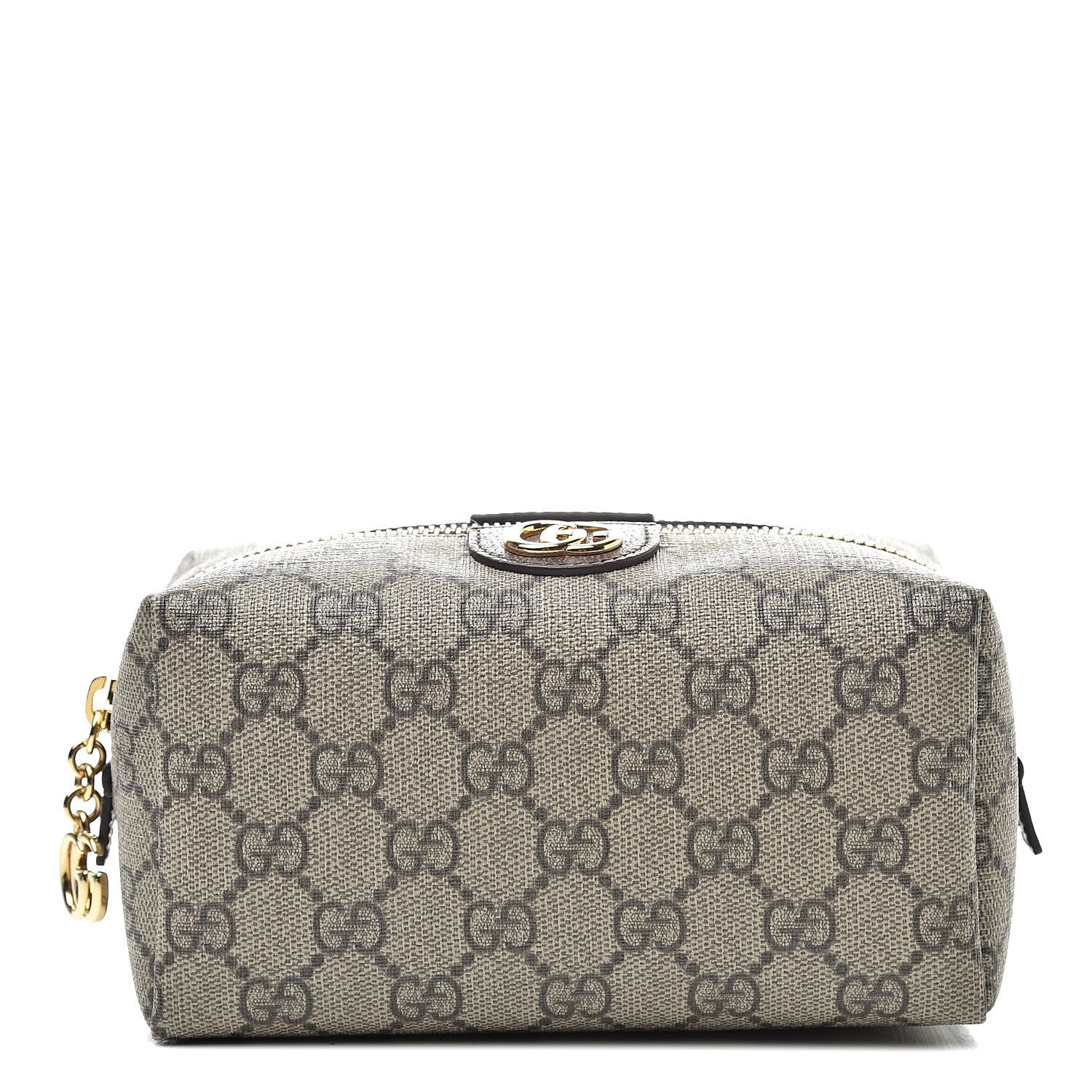 Gucci Soft GG Supreme Monogram Calfskin Medium Ophidia Cosmetic Case Beige Ebony New Acero 1 of 8