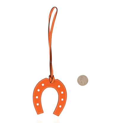 Hermes Swift Paddock Horseshoe Bag Charm Orange 2 of 4