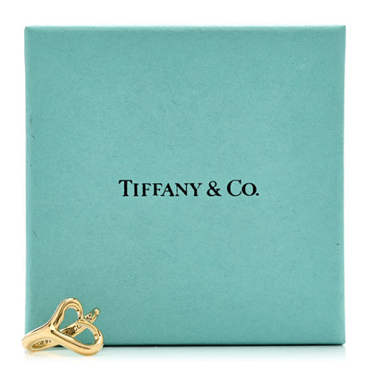 Tiffany 18K Yellow Gold Medium Elsa Peretti Open Heart Ring 52 6 6 of 6