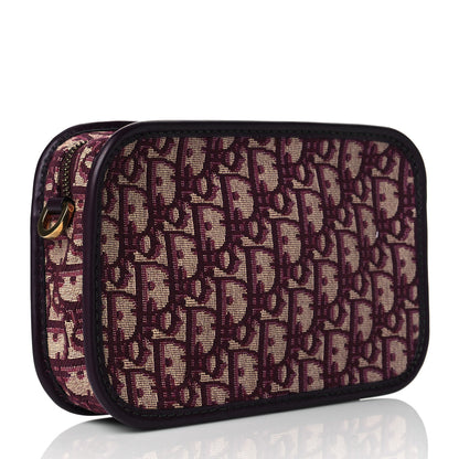 Christian Dior Oblique Diorquake Clutch Burgundy 4 of 10