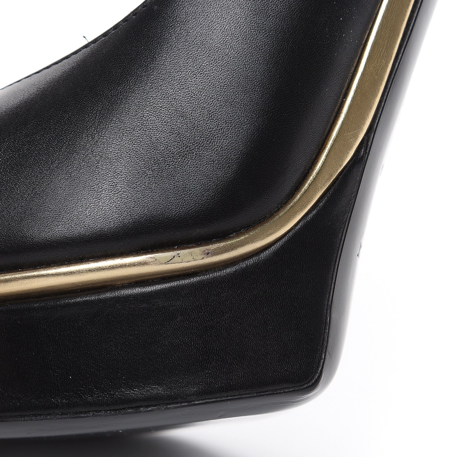 Saint Laurent Calfskin Classic Janis Pumps 37.5 Black 9 of 12