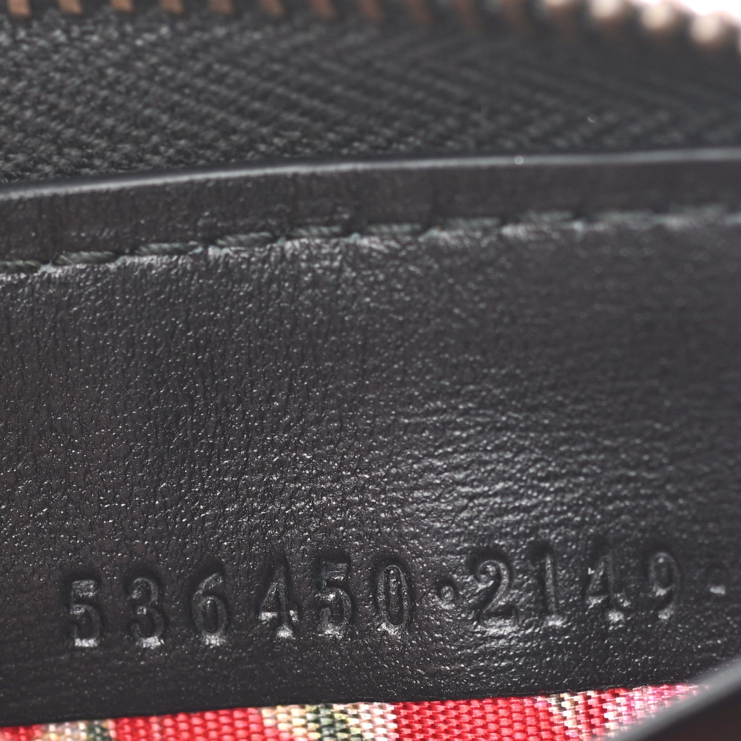 Gucci Calfskin Web Trapuntata GG Zip Around Wallet Black 6 of 6