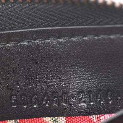 Gucci Calfskin Web Trapuntata GG Zip Around Wallet Black 6 of 6