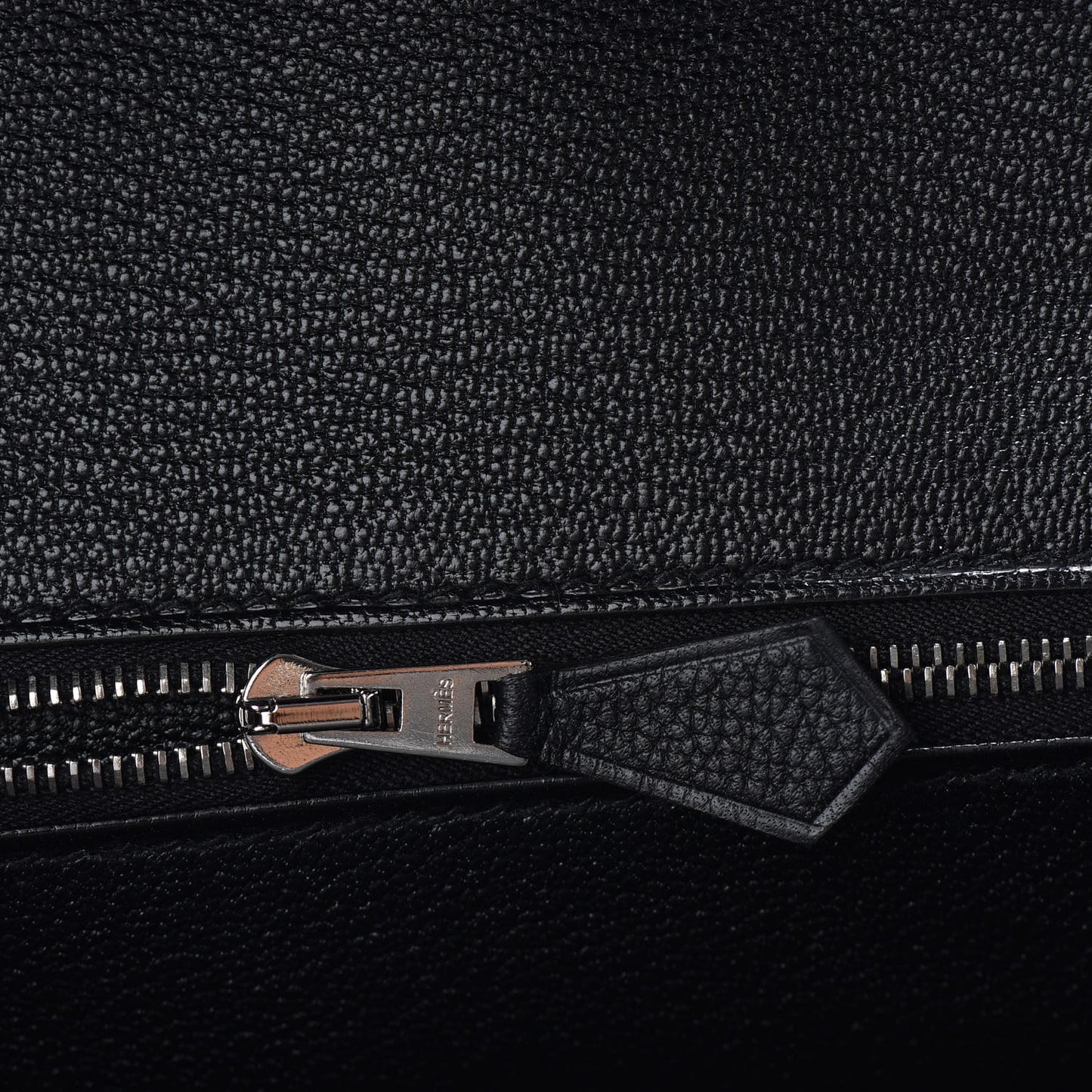 Taurillon Novillo Shiny Niloticus Crocodile Birkin Touch 30 Black Bleu Marine