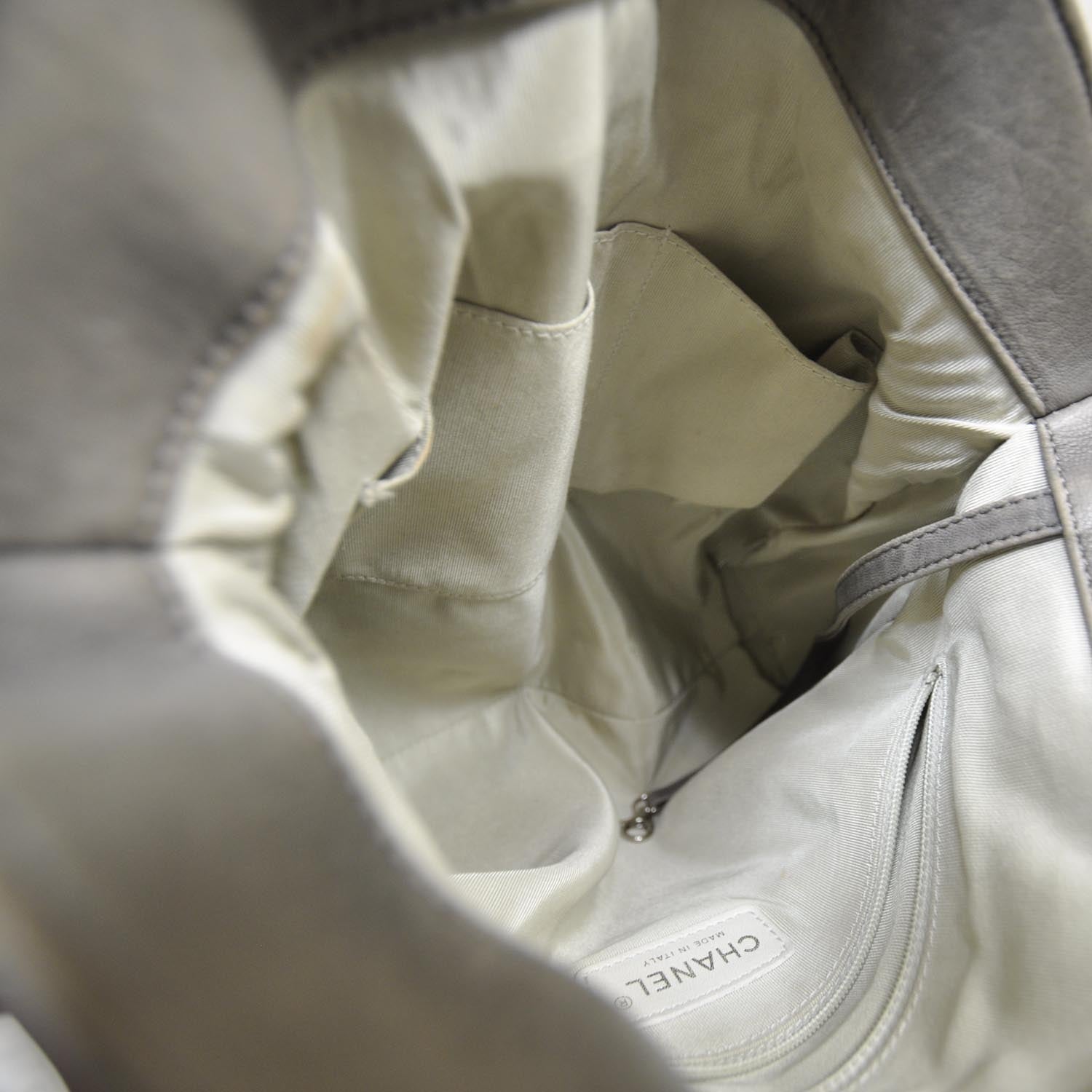 Chanel Washed Lambskin Chain Around Hobo Taupe 6 of 10