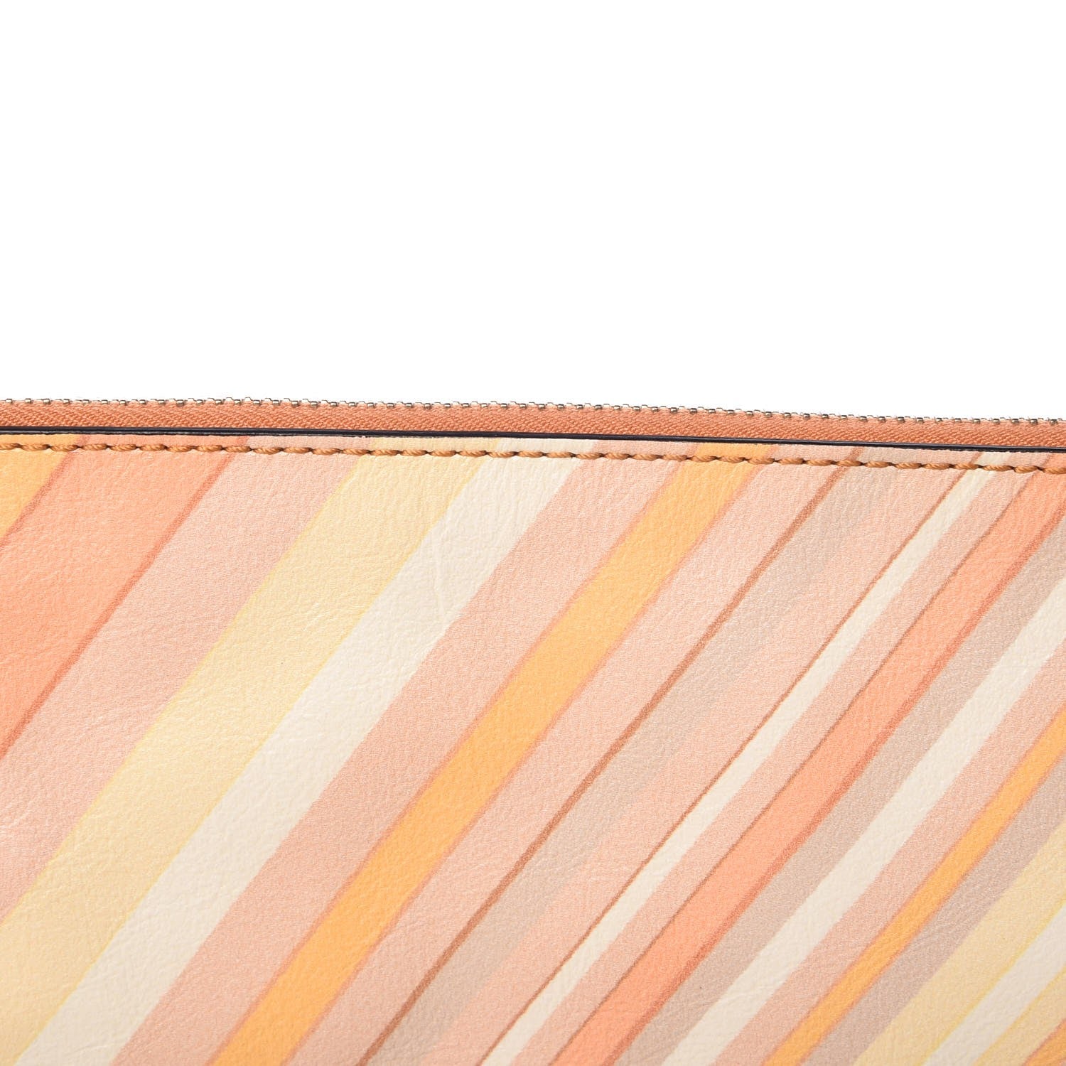 Valentino Garavani Nappa Native Couture 1975 Rockstud Zip Pouch Mandarin Sorbet 7 of 8