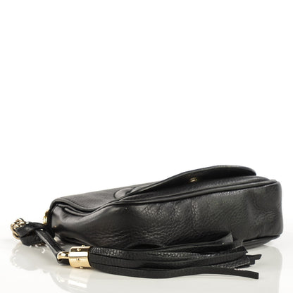 Gucci Pebbled Calfskin Small Soho Flap Crossbody Black 4 of 7