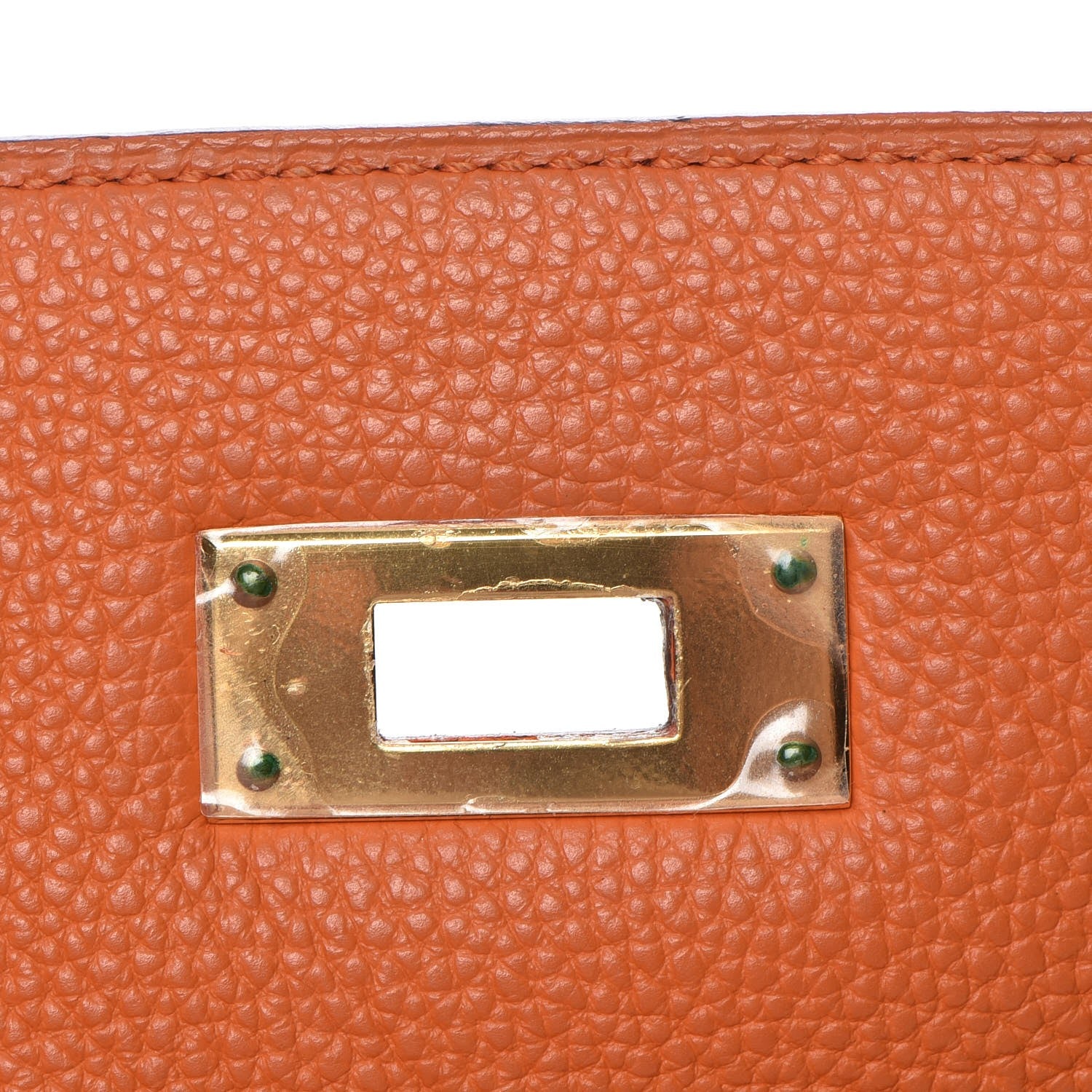 Hermes Togo Kelly Retourne 35 Orange 23 of 34
