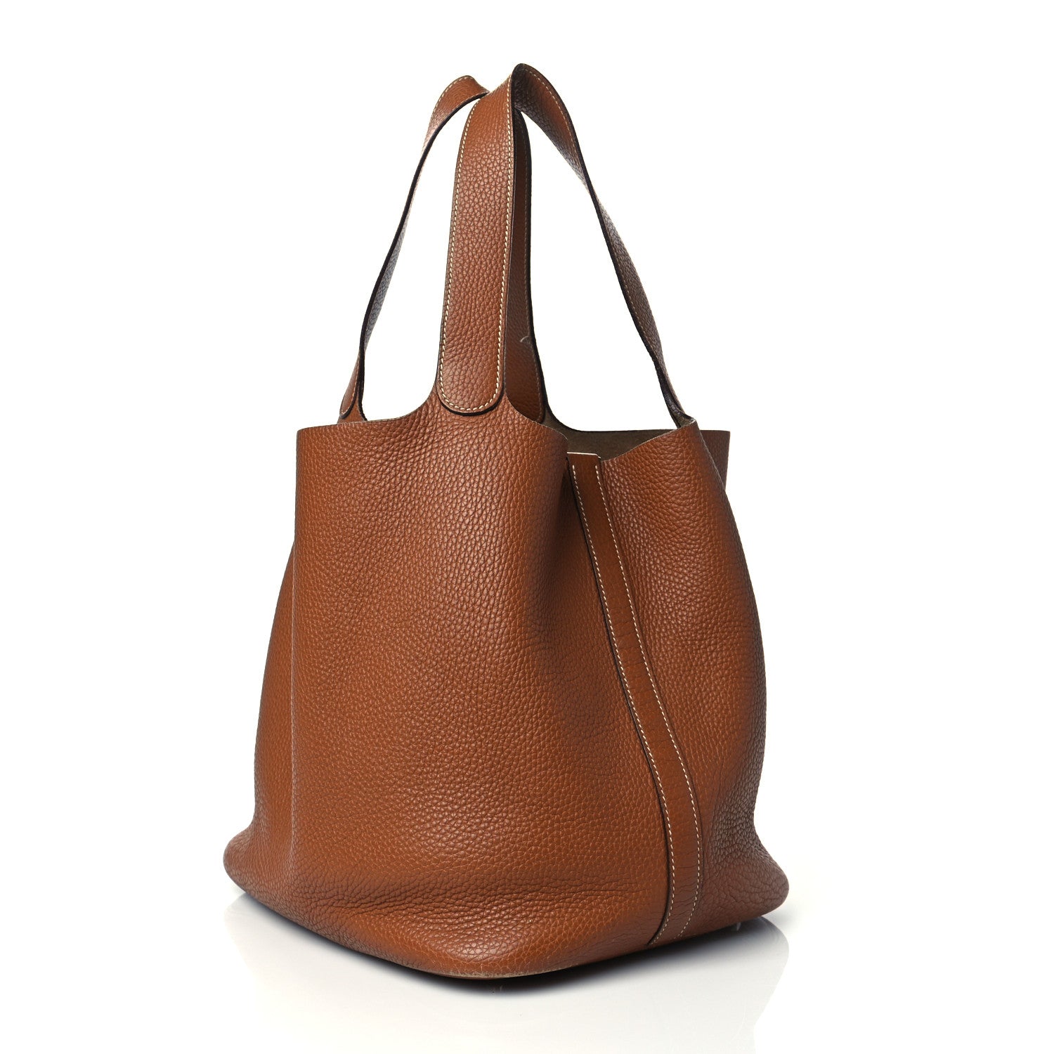 Hermes Taurillon Clemence Picotin 22 MM Gold 3 of 14