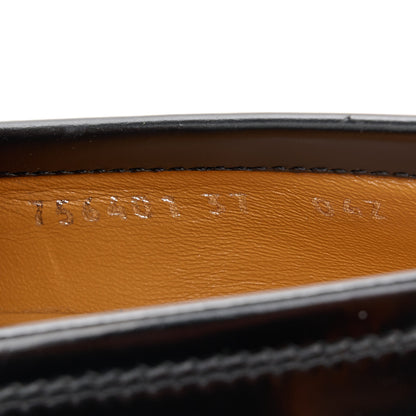 Gucci Cordovan Lux Womens Interlocking G Platform Lug Sole Loafers 37 Black Off White 8 of 10