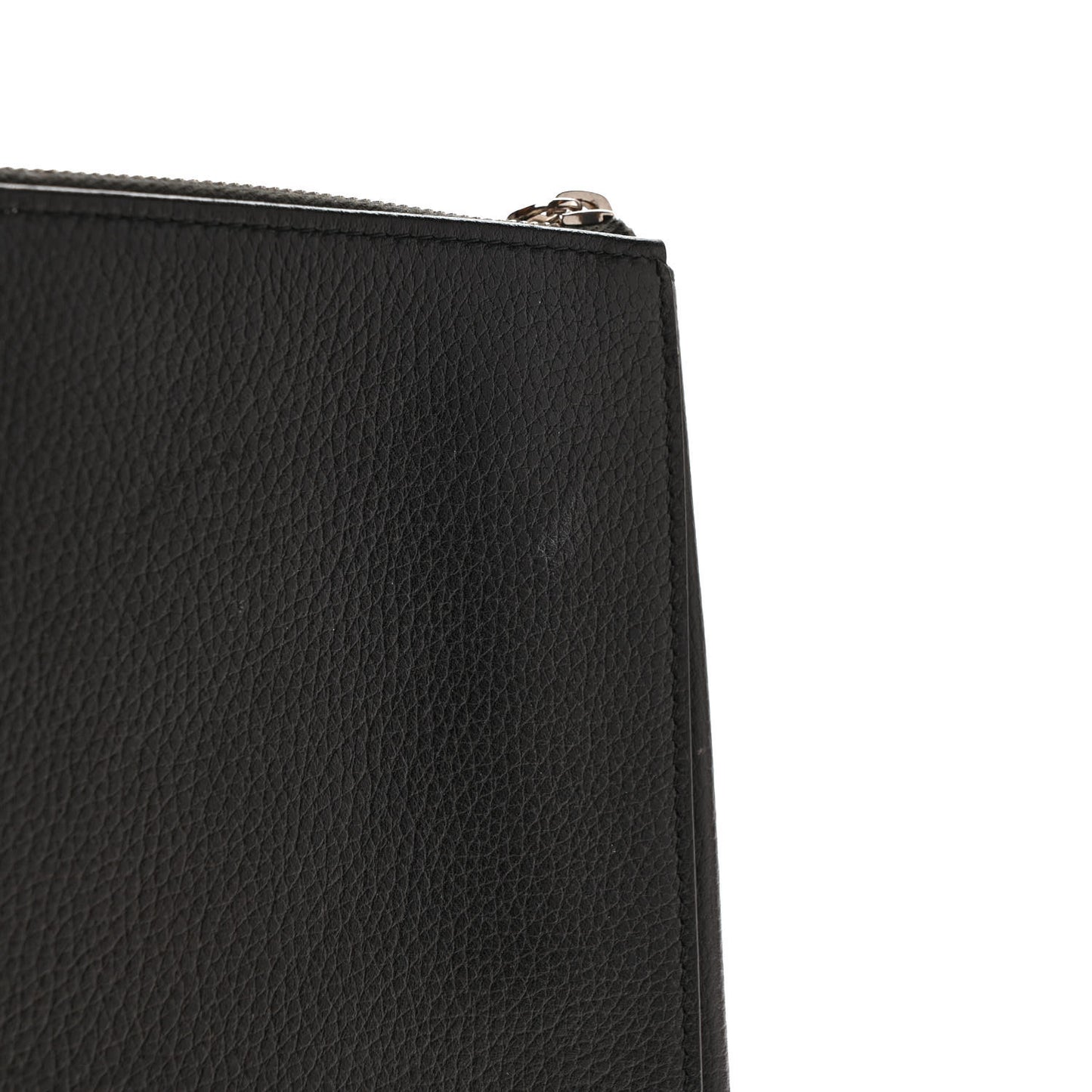Grained Calfskin Large Neo Executive Cosmetic Case Black