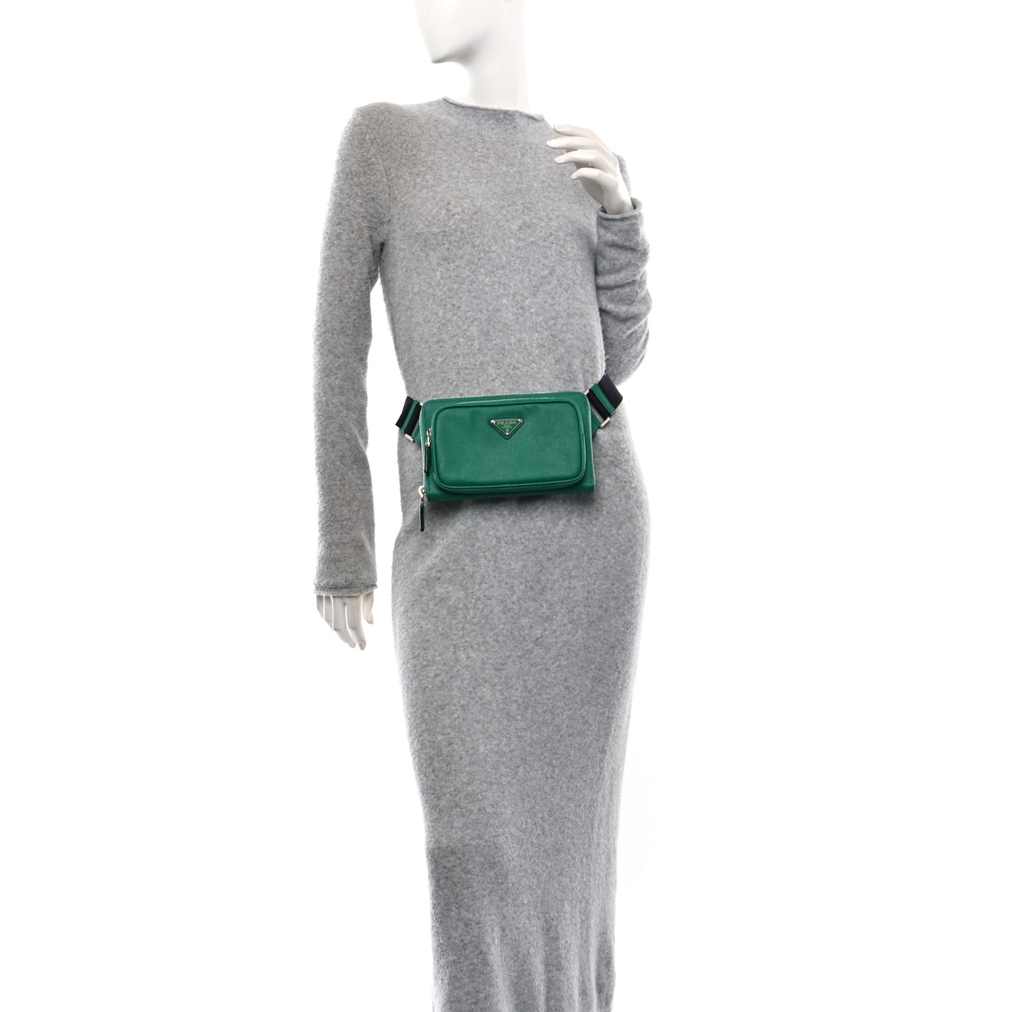 Saffiano Travel Double Zip Belt Bag Mango