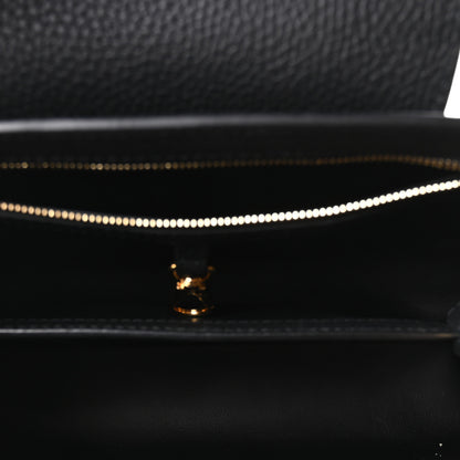 Louis Vuitton Taurillon Embellished Flower Crown Capucines PM Black 5 of 9