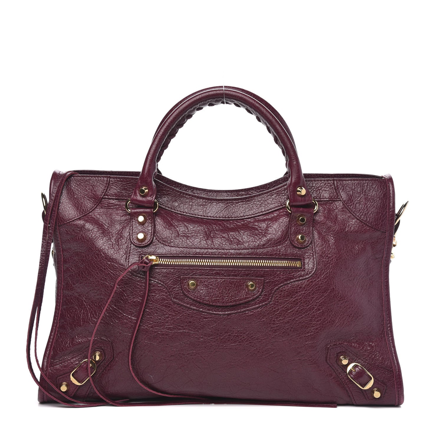 Agneau Classic Gold Hardware City Violet Prune