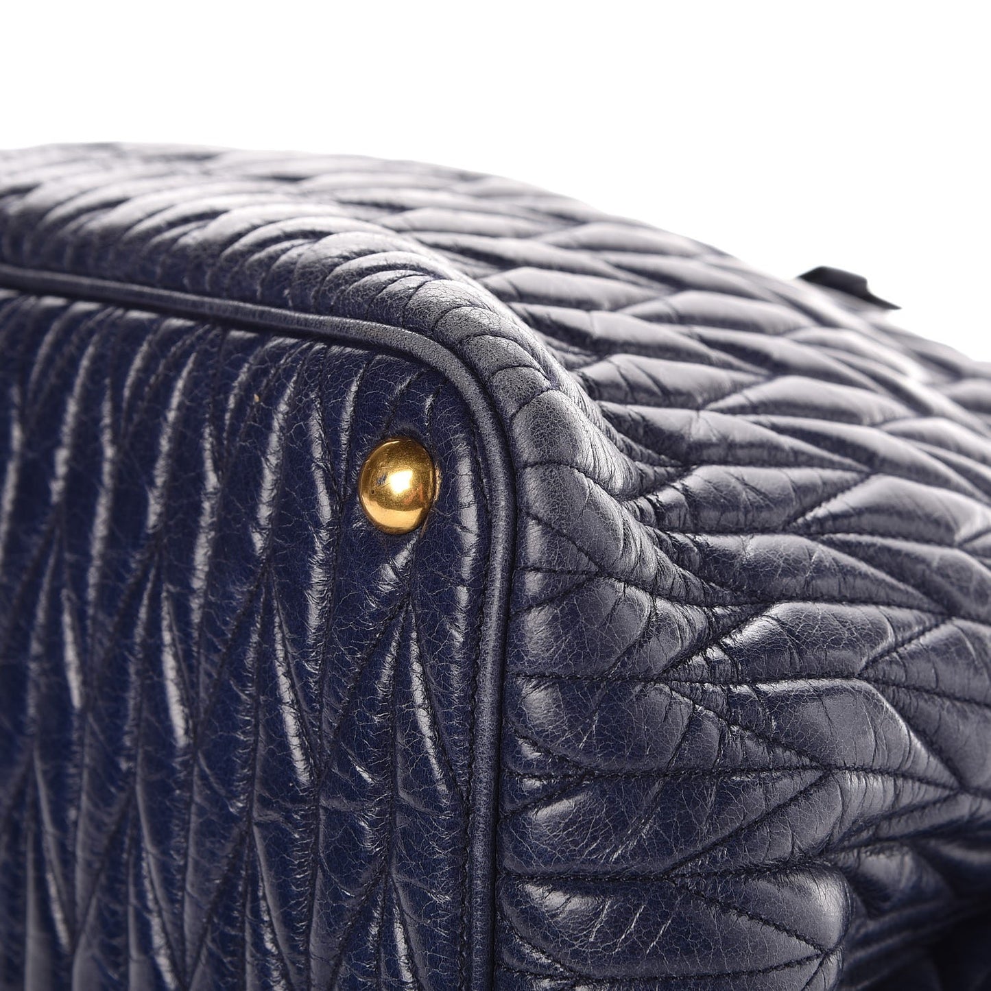 Vitello Lux Matelasse Tote Bleuette