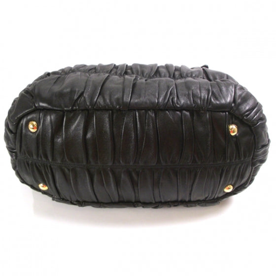 Prada Nappa Dressy Gaufre Tote Black 4 of 11