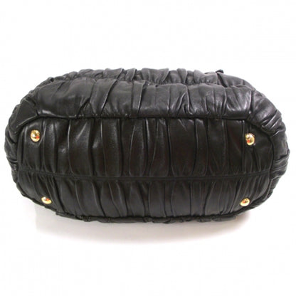 Prada Nappa Dressy Gaufre Tote Black 4 of 11