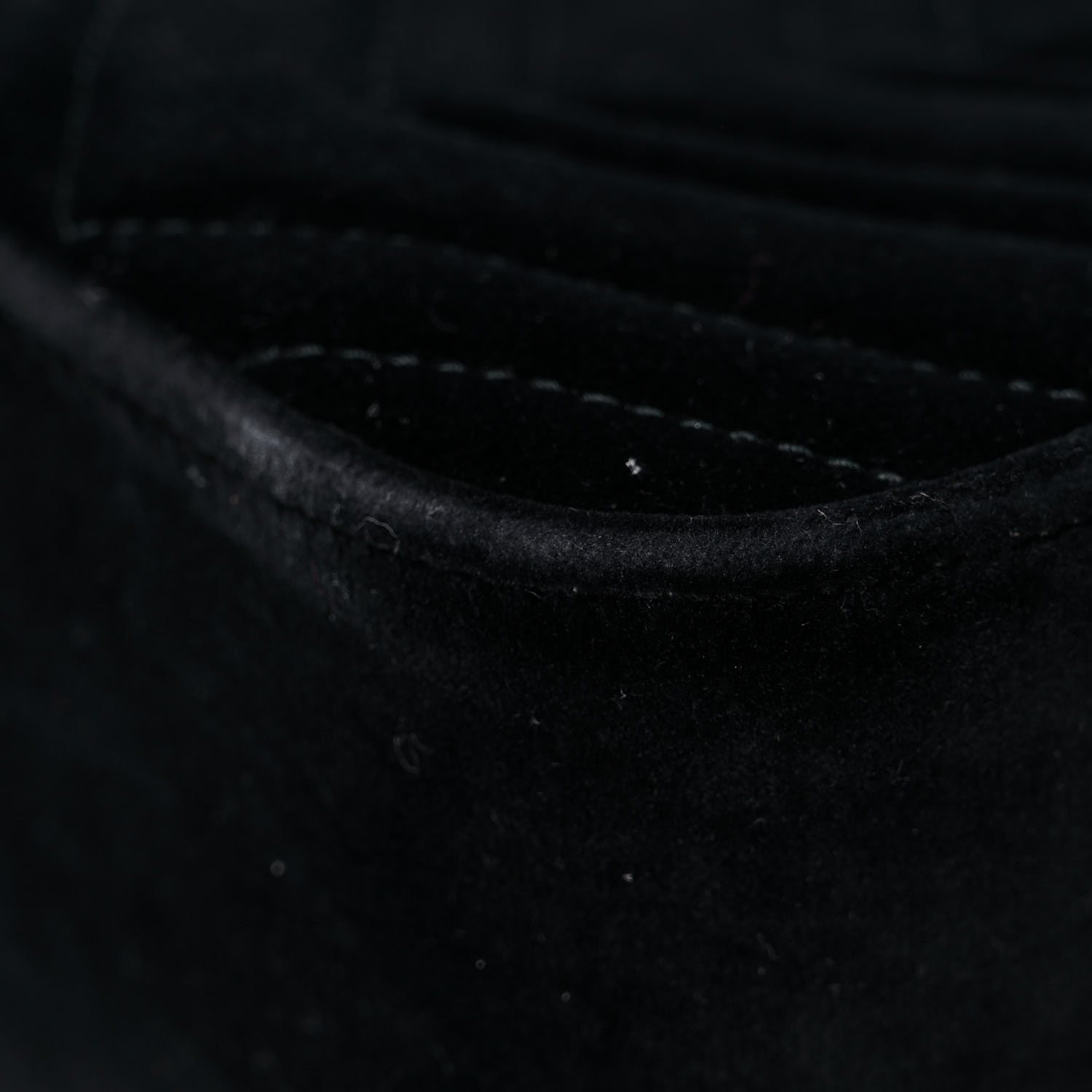 Gucci Velvet Matelasse Small GG Marmont Chain Shoulder Bag Black 10 of 15