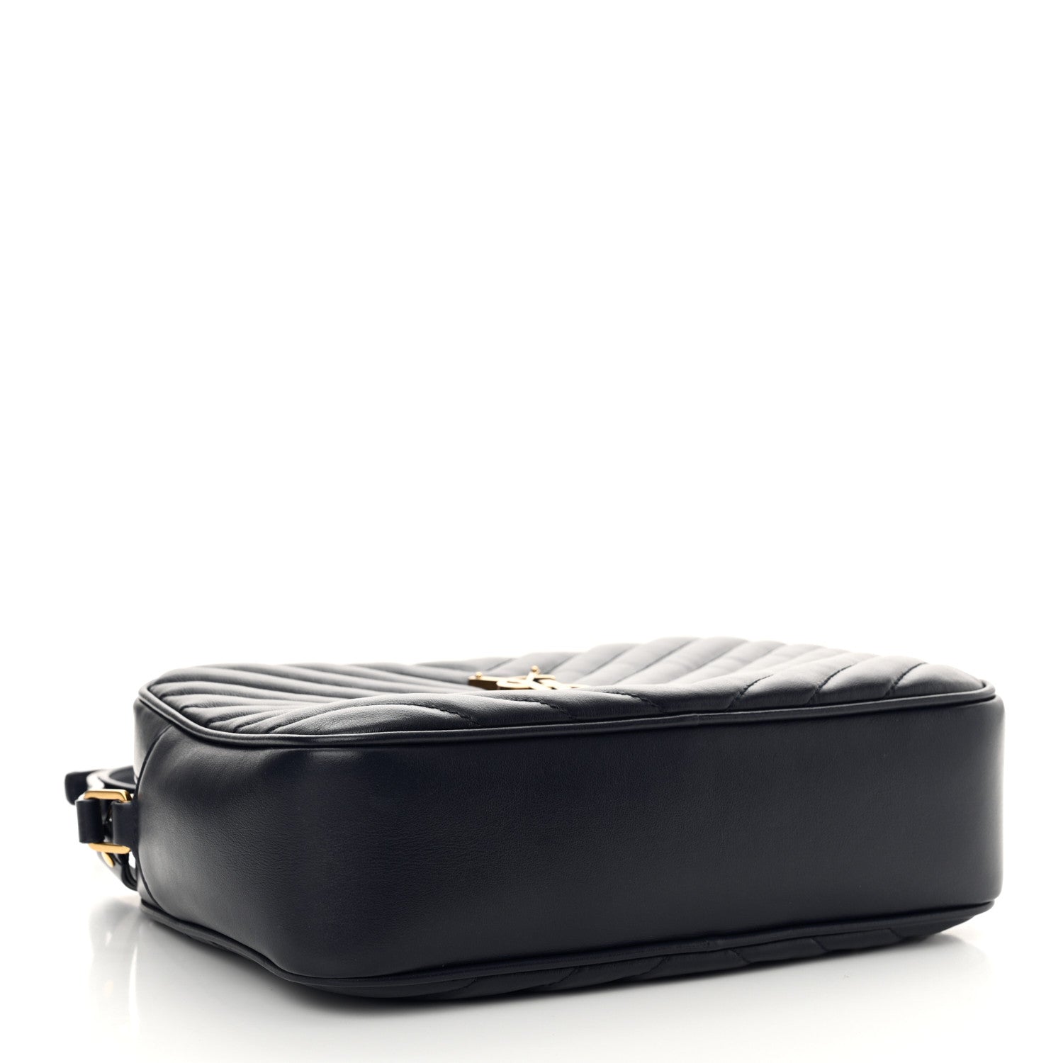 Saint Laurent Calfskin Matelasse Monogram Lou Camera Bag Navy 4 of 11