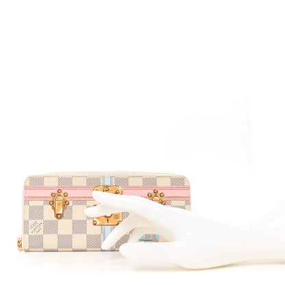 Louis Vuitton Damier Azur Summer Trunks Clemence Wallet 2 of 6