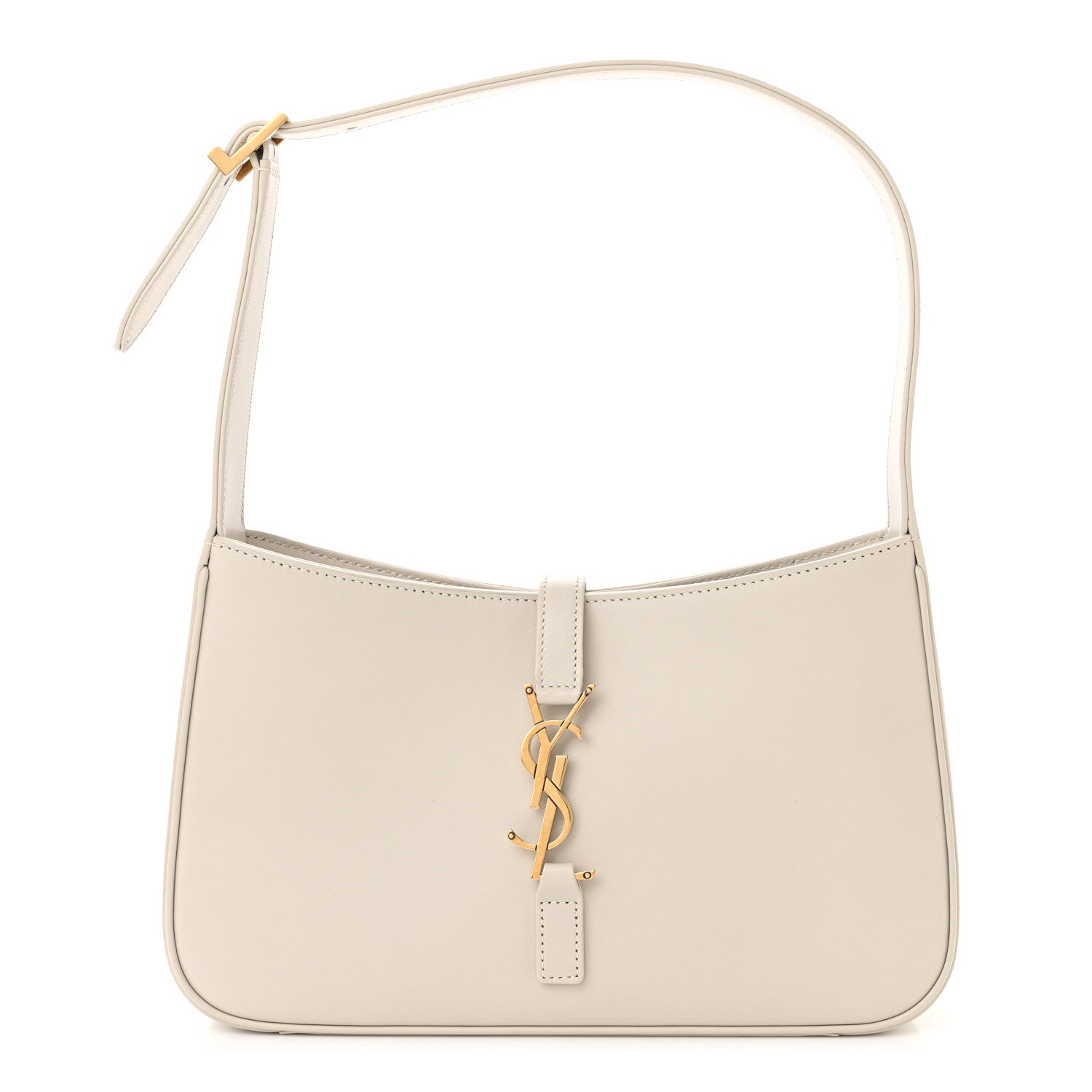 Saint Laurent Smooth Calfskin Le 5 A 7 Hobo Blanc Vintage 1 of 10