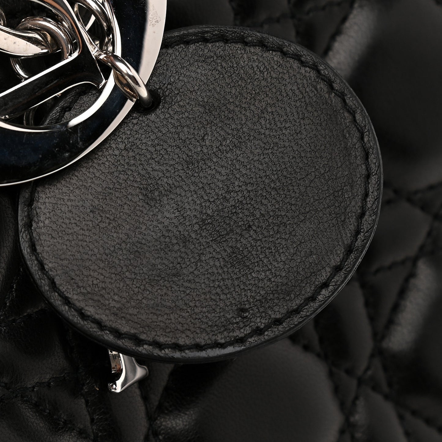Lambskin Cannage Large Lady Dior Black