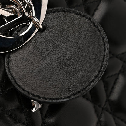 Christian Dior Lambskin Cannage Large Lady Dior Black 12 of 12
