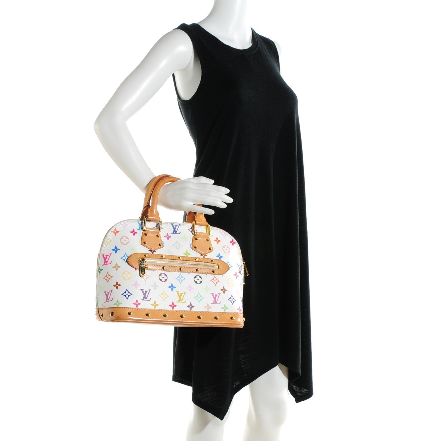 Louis Vuitton Monogram Multicolor Alma White 2 of 9