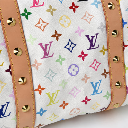 Louis Vuitton Monogram Multicolor Keepall 45 White 9 of 9
