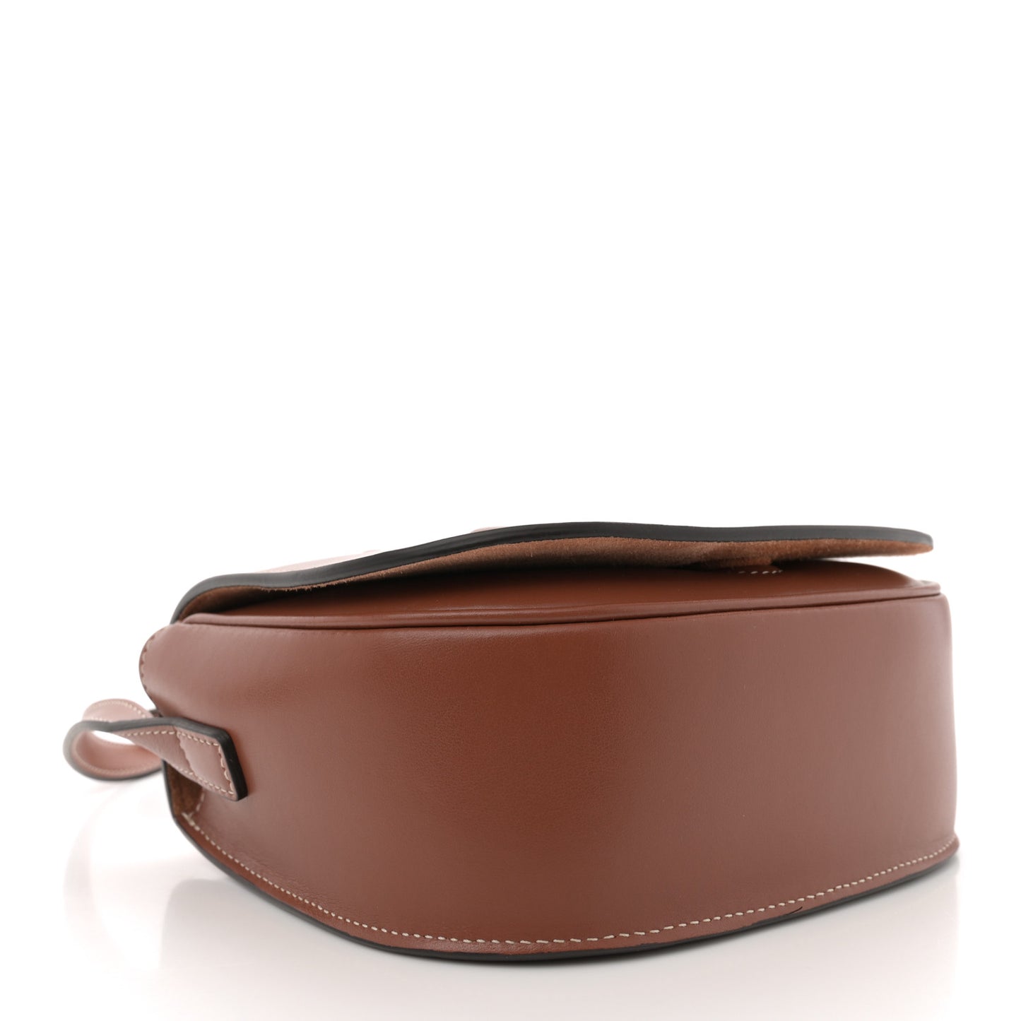Smooth Calfskin Cuir Triomphe Folco Crossbody Bag Tan